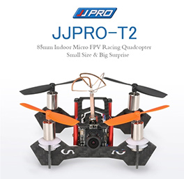 JJRC JJPRO-T2 85mm Micro FPV Racing Drone F3 Brushed Flight Controller Frsky Receiver BNF 