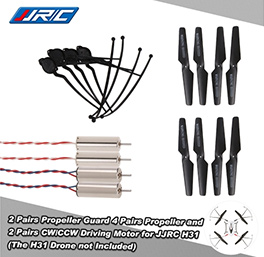 JJRC Propeller CW/CCW Driving Motor and Propeller Guard for JJRC H31 GoolRC T6
