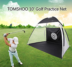 TOMSHOO 10' Golf Practice Hit Net 