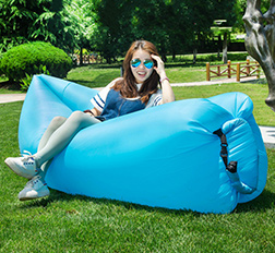 Portable Convenient Inflatable Lounger Air Sleeping Bag 